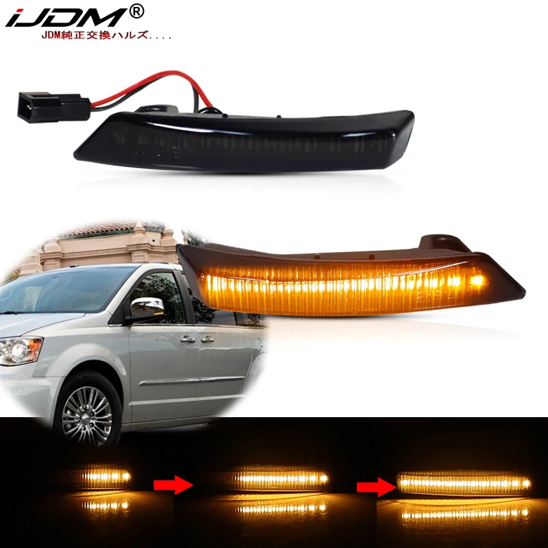 Amber LED Sequential Flash Side View Mirror Turn Signal Blinker Light Assembly For 08-16 Chrysler Town & For Dodge Grand Caravan
Amber LED Sequential Flash Side View Mirror Turn Signal Blinker Light Assembly For 08-16 Chrysler Town & For Dodge Grand Caravan