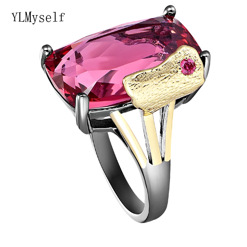 Big Rectangle Fuchsia Red Zircon Ring Black/Gold 2 Tone Color Luxury Large Crystal Jewelry For Women
Big Rectangle Fuchsia Red Zircon Ring Black/Gold 2 Tone Color Luxury Large Crystal Jewelry For Women