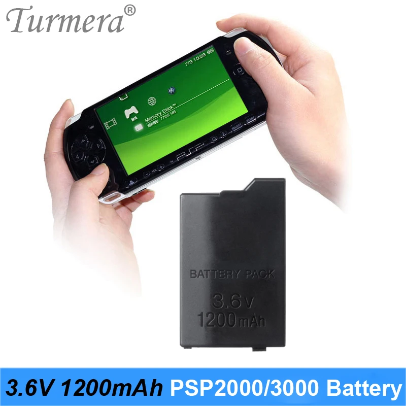 Turmera 1200mAh 3.6V Lithium Li-ion Rechargeable Battery Pack Replacement for PSP-2000 PSP-3000 in Series of 3001 3004 3008 2004
Turmera 1200mAh 3.6V Lithium Li-ion Rechargeable Battery Pack Replacement for PSP-2000 PSP-3000 in Series of 3001 3004 3008 2004