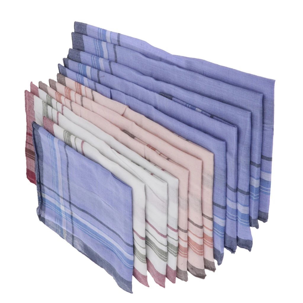 12pcs Plaid Pattern Cotton Handkerchiefs Soft Square Pocket Towel for Men 36 x 37cm
12pcs Plaid Pattern Cotton Handkerchiefs Soft Square Pocket Towel for Men 36 x 37cm