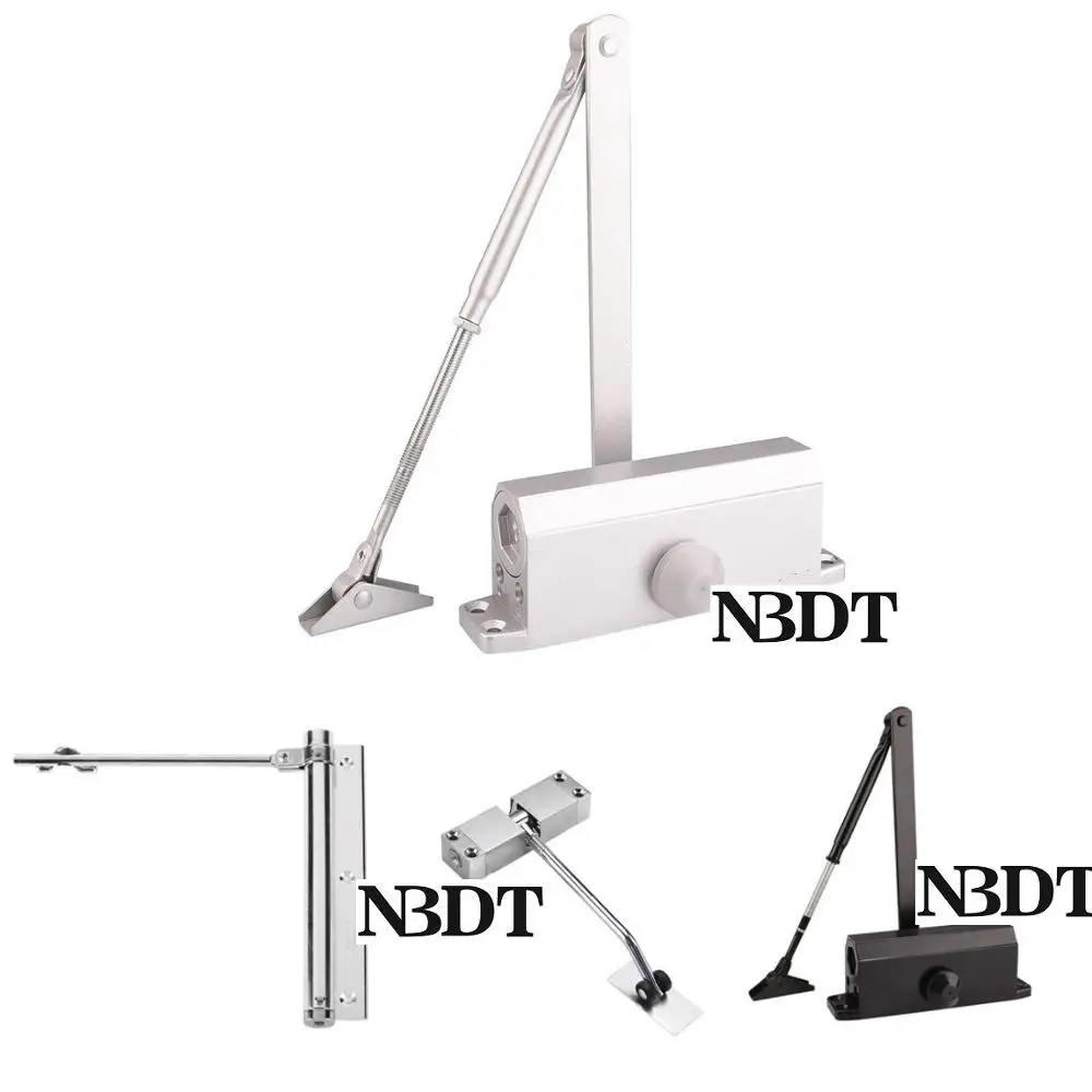 Commercial Door Closer Adjustable Spring Hydraulic Automatical Closing 90 Degrees Open Hold Face-mounted Siver Matte Black
Commercial Door Closer Adjustable Spring Hydraulic Automatical Closing 90 Degrees Open Hold Face-mounted Siver Matte Black
