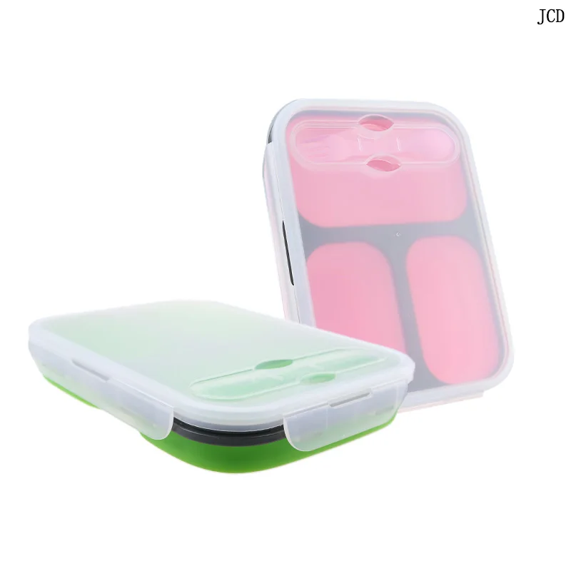 JCD 1pcs Silicone Folding Bento Box Collapsible Portable Lunch Box for Food Dinnerware Food Container Bowl For Children Adult
JCD 1pcs Silicone Folding Bento Box Collapsible Portable Lunch Box for Food Dinnerware Food Container Bowl For Children Adult