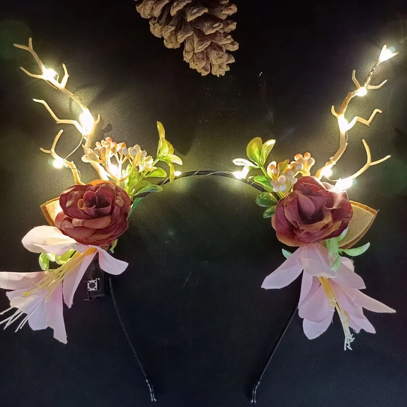 10pcs Women Girls LED Light Up Reindeer Antlers Branch Simulation Butterfly Headband Party Decoration Birthday Wedding
10pcs Women Girls LED Light Up Reindeer Antlers Branch Simulation Butterfly Headband Party Decoration Birthday Wedding