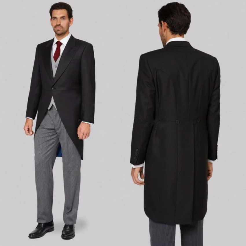 2020 Men's Polycotton Shawl Lapel Formal Tuxedos Stage Morning Groom Wedding Long Blazer Jacket One Button
2020 Men's Polycotton Shawl Lapel Formal Tuxedos Stage Morning Groom Wedding Long Blazer Jacket One Button