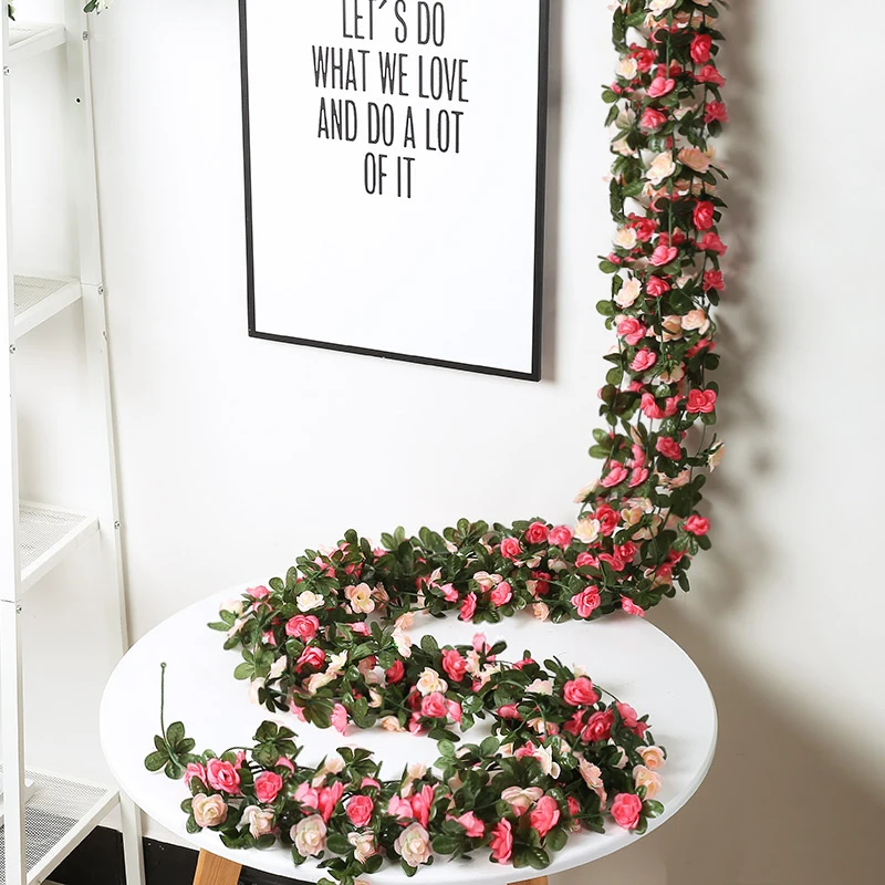 Rose Artificial Silk Flowers Garland for Christmas Wedding Home Room Autumn Backdrop Decor Garden Arch Arrange Fake Plant Vine
Rose Artificial Silk Flowers Garland for Christmas Wedding Home Room Autumn Backdrop Decor Garden Arch Arrange Fake Plant Vine