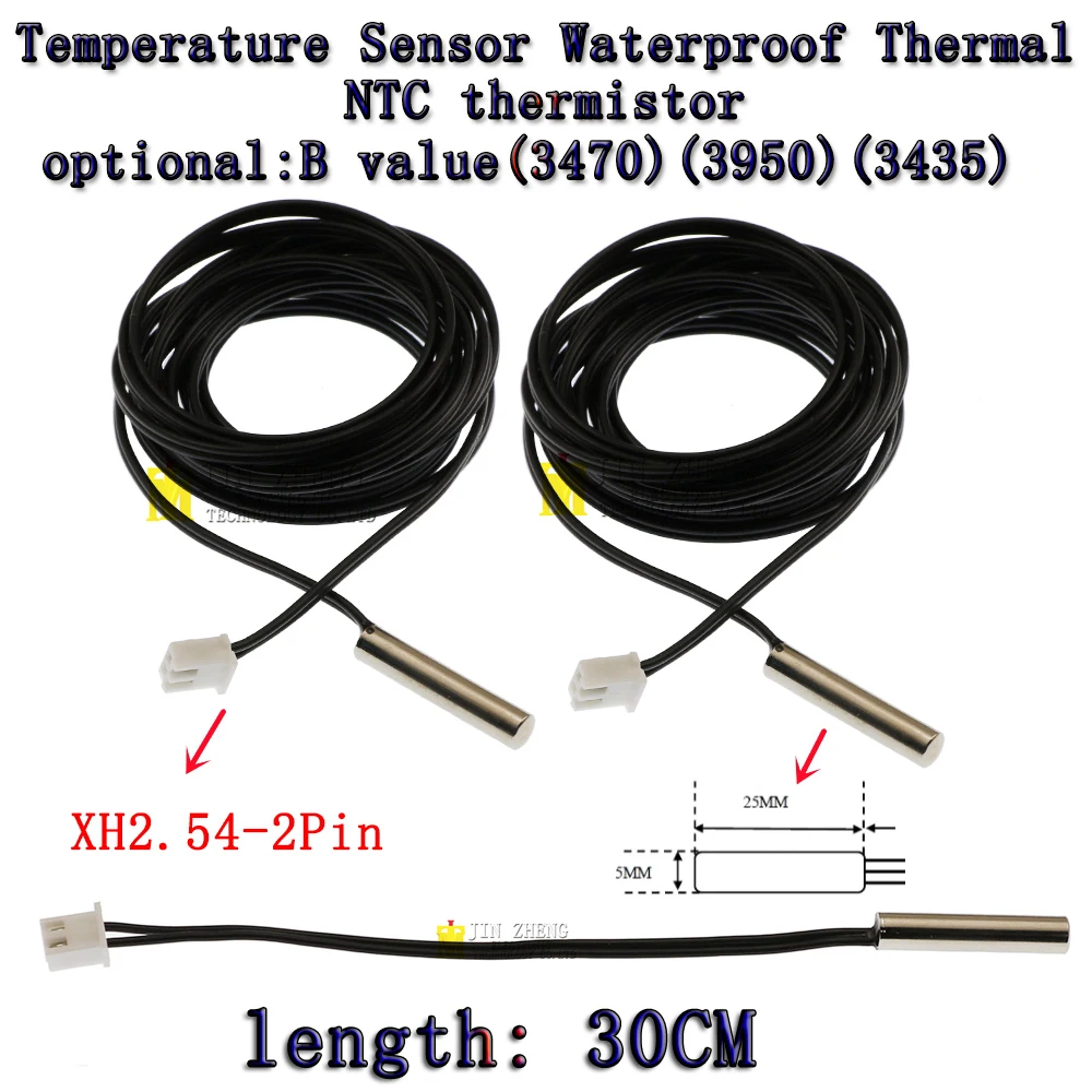 1pcs NTC Thermistor 30CM B3950 3470 3435 1% 5K 10K 15K 20K 50K 100K Waterproof Digital Temperature Sensor Probe Thermal Cable
1pcs NTC Thermistor 30CM B3950 3470 3435 1% 5K 10K 15K 20K 50K 100K Waterproof Digital Temperature Sensor Probe Thermal Cable