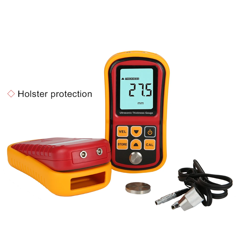 GM100 Thickness Gauge Ultrasonic Metal Testing1.2 to 200MM Pipe Thick Measuring Facilitates Height Work or Working In Wild Area
GM100 Thickness Gauge Ultrasonic Metal Testing1.2 to 200MM Pipe Thick Measuring Facilitates Height Work or Working In Wild Area