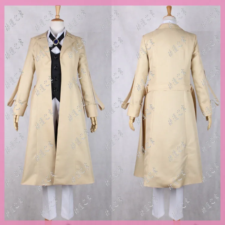 Bungo Stray Dogs Dazai Osamu Cosplay Anime Costume Long Jacket Coat Suit Adult Men Halloween Christmas Carnival Costume
Bungo Stray Dogs Dazai Osamu Cosplay Anime Costume Long Jacket Coat Suit Adult Men Halloween Christmas Carnival Costume