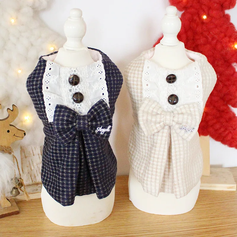 Dog Clothes Grid Bow Cat Dog Coat Jumpsuits Jacket Fashion PET Clothing For Dogs Pet Winter Warm Pet Products Puppy Chihuahua
Dog Clothes Grid Bow Cat Dog Coat Jumpsuits Jacket Fashion PET Clothing For Dogs Pet Winter Warm Pet Products Puppy Chihuahua