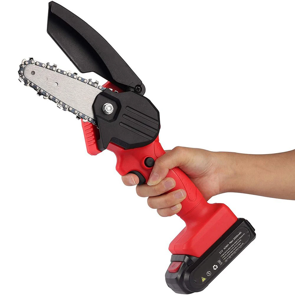 Rechargeable Electric Chain Saw Mini 4 Inch Brushless Cordless Electric Saw Pruning Shears For Cutting Tree Branches Garden Tool
Rechargeable Electric Chain Saw Mini 4 Inch Brushless Cordless Electric Saw Pruning Shears For Cutting Tree Branches Garden Tool