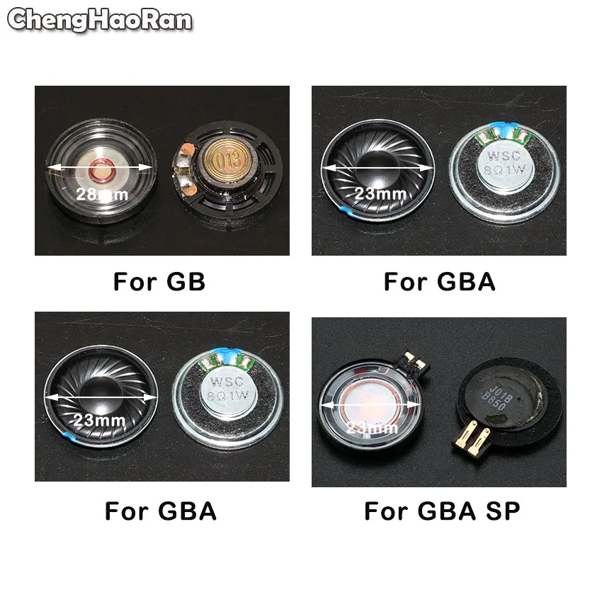 ChengHaoRan 2pcs Audio Loudspeaker Replacement Part for Nintendo Gameboy Color Advance SP For GB GBC GBA SP Speaker,23mm 28mm
ChengHaoRan 2pcs Audio Loudspeaker Replacement Part for Nintendo Gameboy Color Advance SP For GB GBC GBA SP Speaker,23mm 28mm
