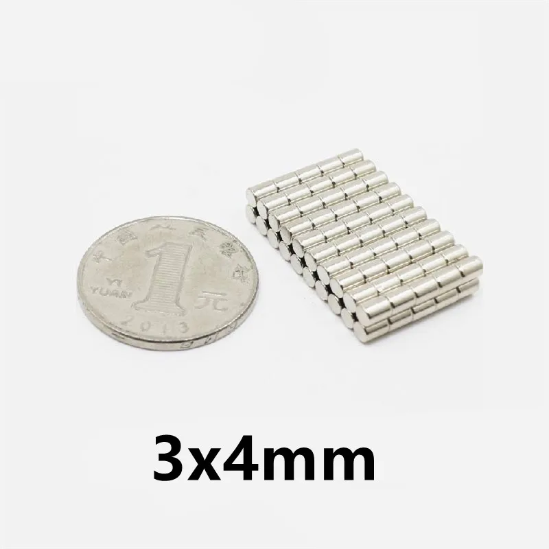 100 500Pcs 3x4 mm mini magnet 3x4mm 3mmx4mm high-strength rare earth permanent magnet 3*4 Super strong neymium magnets 3x4 mm
100 500Pcs 3x4 mm mini magnet 3x4mm 3mmx4mm high-strength rare earth permanent magnet 3*4 Super strong neymium magnets 3x4 mm