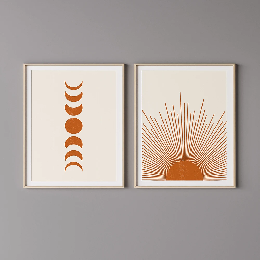 Boho Style Sun and Moon Poster Abstract Landscape Prints Painting Wall Art Pictures Modern Living Room Home Decoration Frameless
Boho Style Sun and Moon Poster Abstract Landscape Prints Painting Wall Art Pictures Modern Living Room Home Decoration Frameless