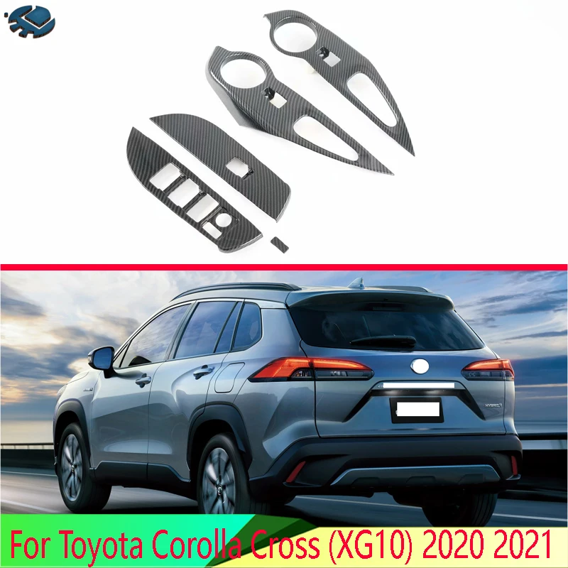 Для Toyota Corolla Cross (XG10) 2020 2021 2022, стиль из углеродного волокна, подлокотник для двери, окна, панель переключателя, накладка, гарнир
Для Toyota Corolla Cross (XG10) 2020 2021 2022, стиль из углеродного волокна, подлокотник для двери, окна, панель переключателя, накладка, гарнир