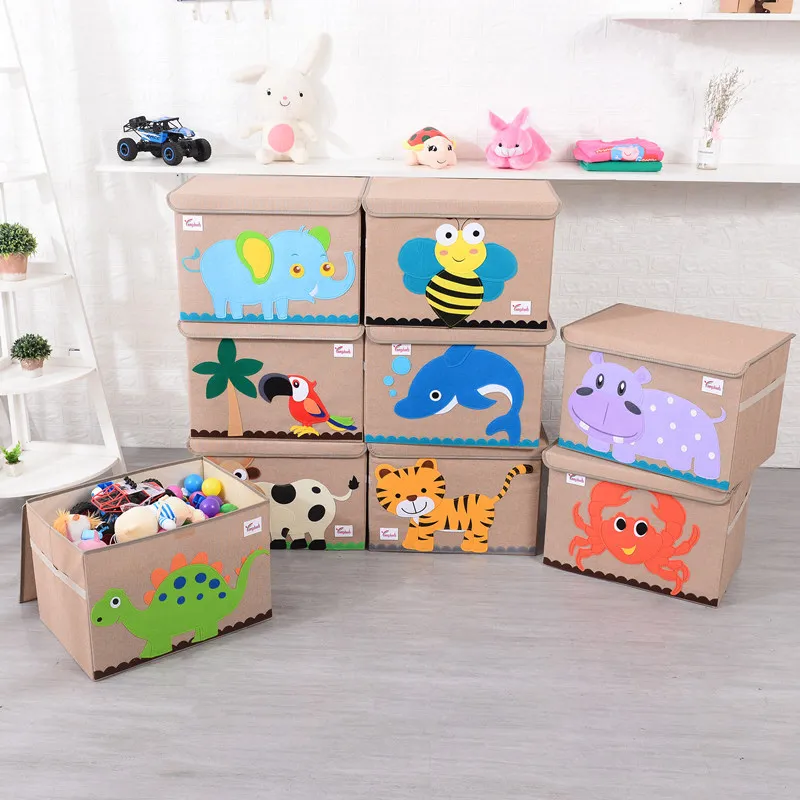 Folding Baby Storage Box With Cover Handle Children's Toy Cute Cartoon Organizer Container Household Goods Sundries Basket
Folding Baby Storage Box With Cover Handle Children's Toy Cute Cartoon Organizer Container Household Goods Sundries Basket