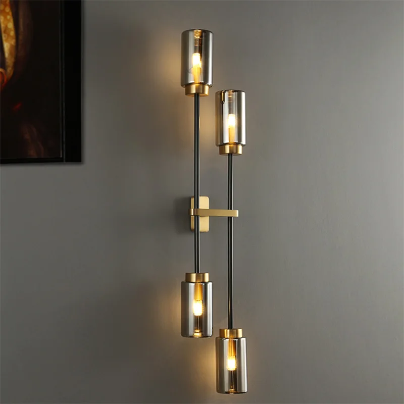 Vintage wall light Design Creative light glass Bedside TV Background Decoration Lamp room Gold Metal Led double wall light
Vintage wall light Design Creative light glass Bedside TV Background Decoration Lamp room Gold Metal Led double wall light
