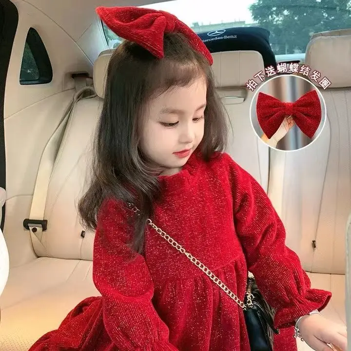 Xmas Baby Girls Knitted Dresses Infant Kids Long Sleeve Sweater Dress Plus Vevet Polka Dot Bow Winter Autumn Princess Clothes
Xmas Baby Girls Knitted Dresses Infant Kids Long Sleeve Sweater Dress Plus Vevet Polka Dot Bow Winter Autumn Princess Clothes