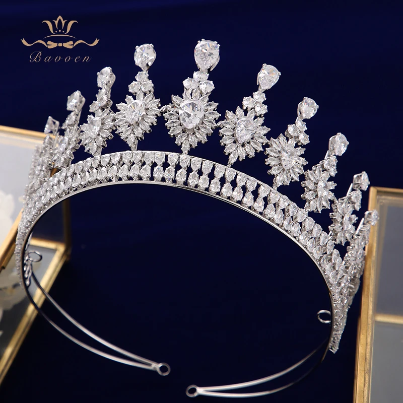 Bride Sparkling Full Zircon Wedding Tiaras Crystal Headband Crowns Plated Hair Accessories for Brides
Bride Sparkling Full Zircon Wedding Tiaras Crystal Headband Crowns Plated Hair Accessories for Brides