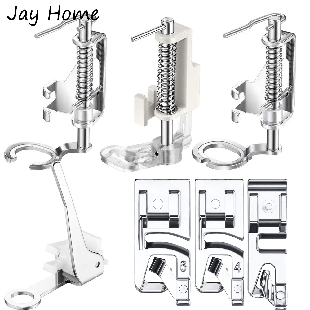 Sewing Machine Feet Rolled Hem Presser Foot Quilting Embroidery Close Toe Open Toe Quilting Foot for Low Shank Sewing Machine
Sewing Machine Feet Rolled Hem Presser Foot Quilting Embroidery Close Toe Open Toe Quilting Foot for Low Shank Sewing Machine