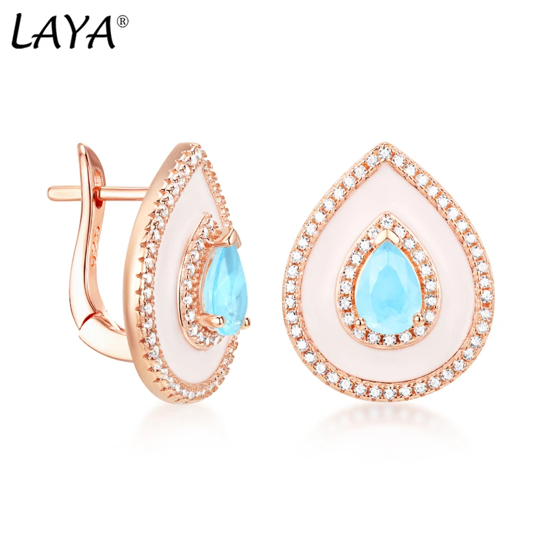 Laya Silver Earrings For Women Pure 925 Sterling Silver Retro Style High Quality Zircon Natural Blue Fushion Stone Fine Jewelry
Laya Silver Earrings For Women Pure 925 Sterling Silver Retro Style High Quality Zircon Natural Blue Fushion Stone Fine Jewelry