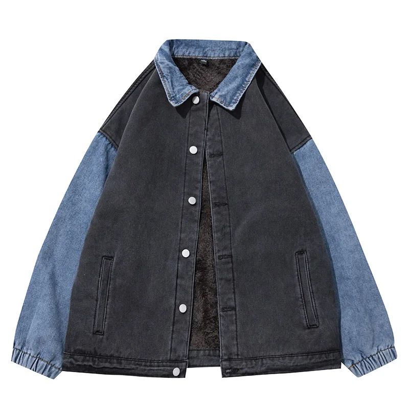 Pop Winter Denim Jacket Men Thick Fleece Warm Patchwork Denim Jacket Coat Mens Causal Loose Streetwear Hip Hop Jeans Jacket Men
Pop Winter Denim Jacket Men Thick Fleece Warm Patchwork Denim Jacket Coat Mens Causal Loose Streetwear Hip Hop Jeans Jacket Men