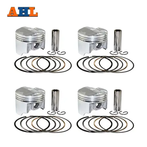 AHL 4 Sets Motorcycle 55 55.25 55.50 55.75 56 mm Piston Rings Kit For Honda CB400 CB-1 VTEC CB400SF NC31 CBR400 CBR23 VFR400 VFR