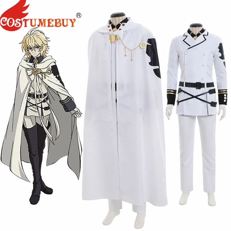 Costumebuy Seraph of the End Mikaela Hyakuya Cosplay Costume Adult Men Uniform White Suit Cloak Halloween Outfits Custom Made
Costumebuy Seraph of the End Mikaela Hyakuya Cosplay Costume Adult Men Uniform White Suit Cloak Halloween Outfits Custom Made