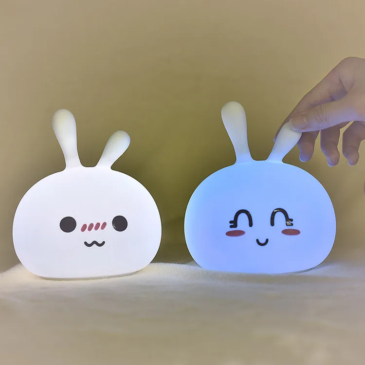 Cartoon baby feeding light LED with sleep USB night light peas rabbit colorful silicone lamp rabbit induction pat light
Cartoon baby feeding light LED with sleep USB night light peas rabbit colorful silicone lamp rabbit induction pat light