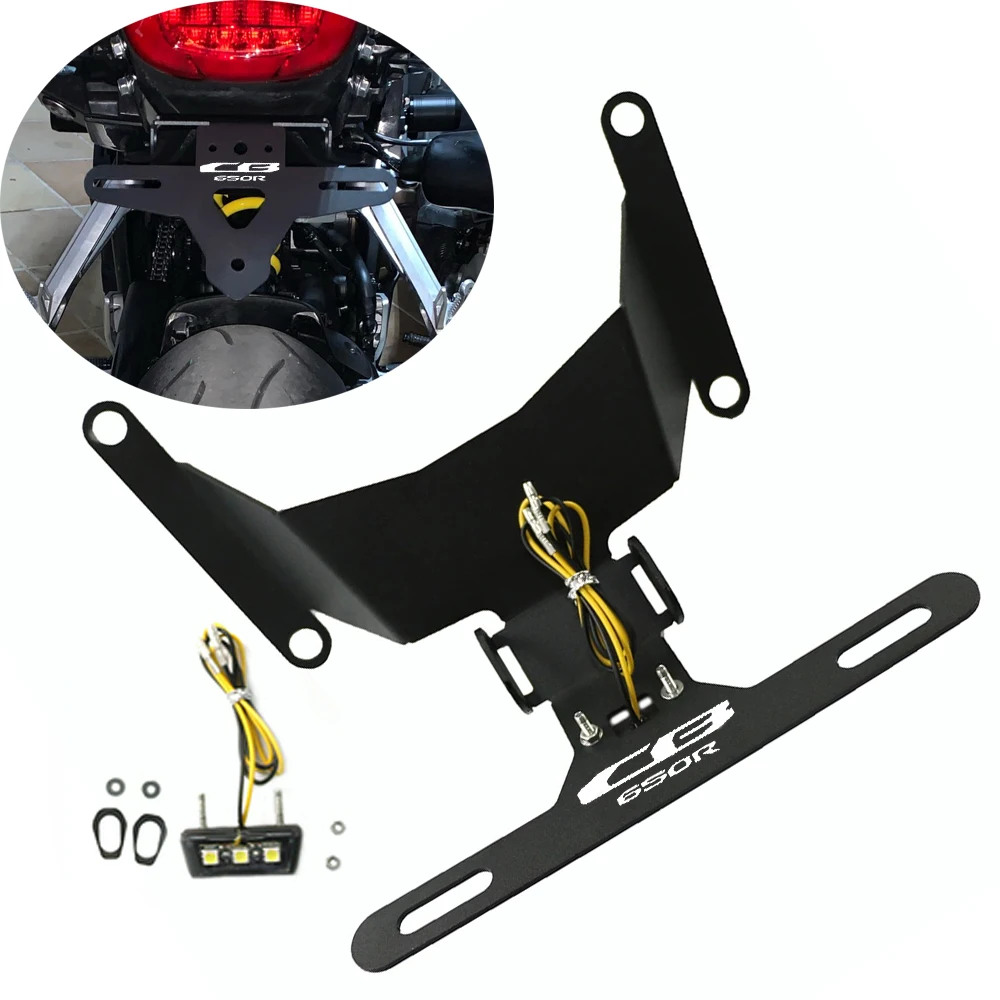 For Honda CB650R CBR650 CBR 650R 2019-2023 Motorcycle Accessories License Plate Holder Tail Light Bracket Tidy Fender Eliminator
For Honda CB650R CBR650 CBR 650R 2019-2023 Motorcycle Accessories License Plate Holder Tail Light Bracket Tidy Fender Eliminator