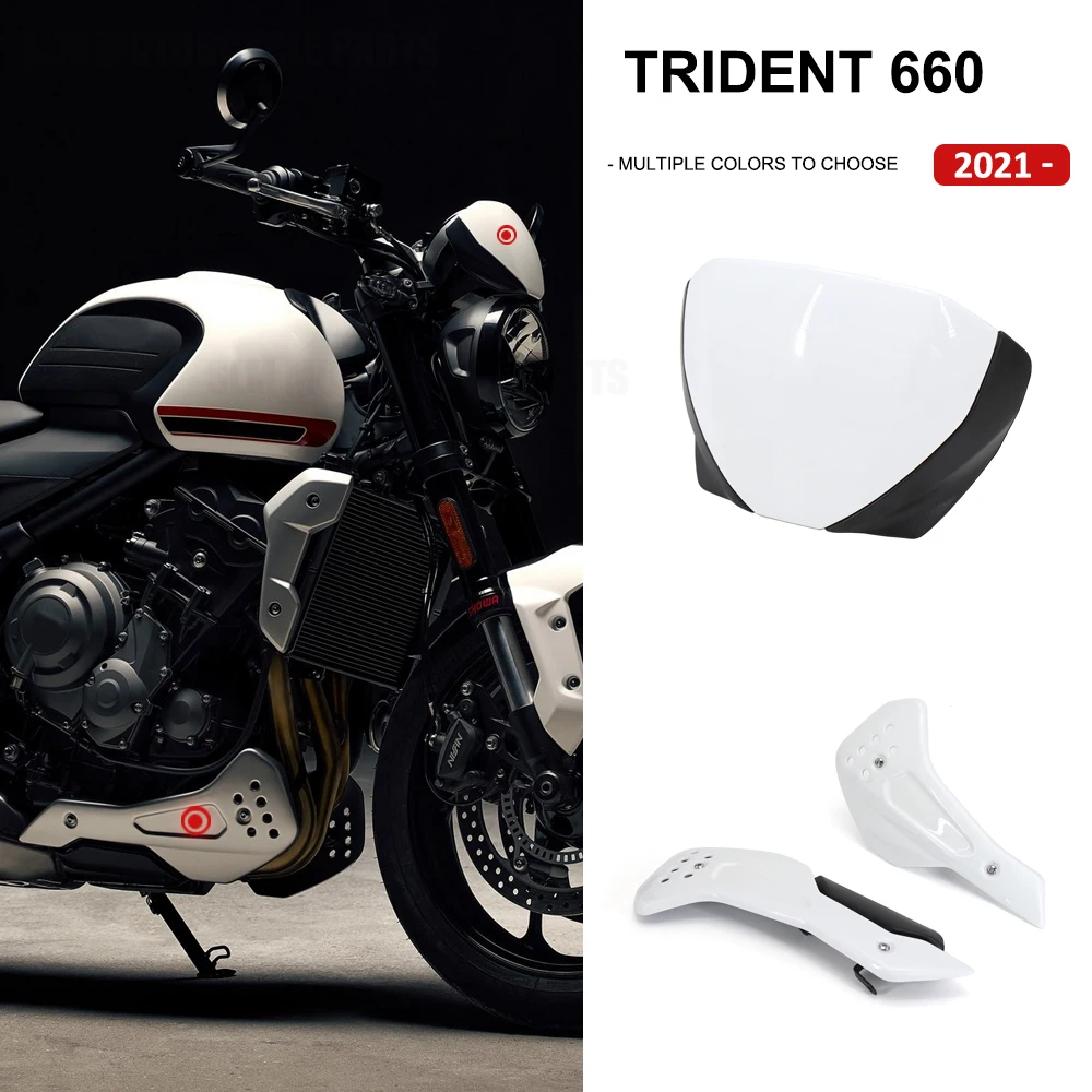 Black / White / Grey New For Trident 660 Motorcycle Accessories Front windshield and Engine protection underneath 2021 2022
Black / White / Grey New For Trident 660 Motorcycle Accessories Front windshield and Engine protection underneath 2021 2022
