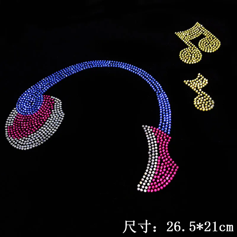 2pcs/lot Colorful earphone patch iron on transfers motif hot fix rhinestone hot fix rhinestone motif designs rhinestones fix
2pcs/lot Colorful earphone patch iron on transfers motif hot fix rhinestone hot fix rhinestone motif designs rhinestones fix