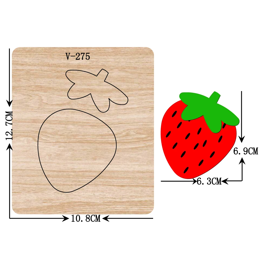 DIY New Strawberry wooden dies cutting dies for scrapbooking /Multiple sizes /V-275
DIY New Strawberry wooden dies cutting dies for scrapbooking /Multiple sizes /V-275