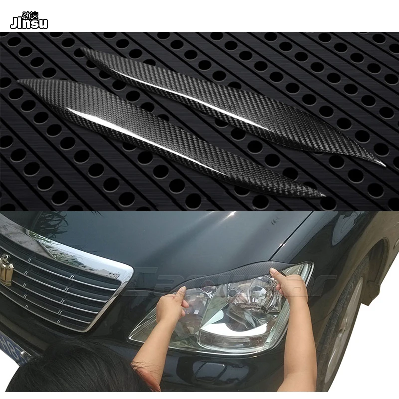 Carbon Fiber headlight Cover Eyelids Eyebrows For Toyota Crown 12th 2004 - 2008 CROWN Royal Saloon front decorative sticker 2pcs
Carbon Fiber headlight Cover Eyelids Eyebrows For Toyota Crown 12th 2004 - 2008 CROWN Royal Saloon front decorative sticker 2pcs
