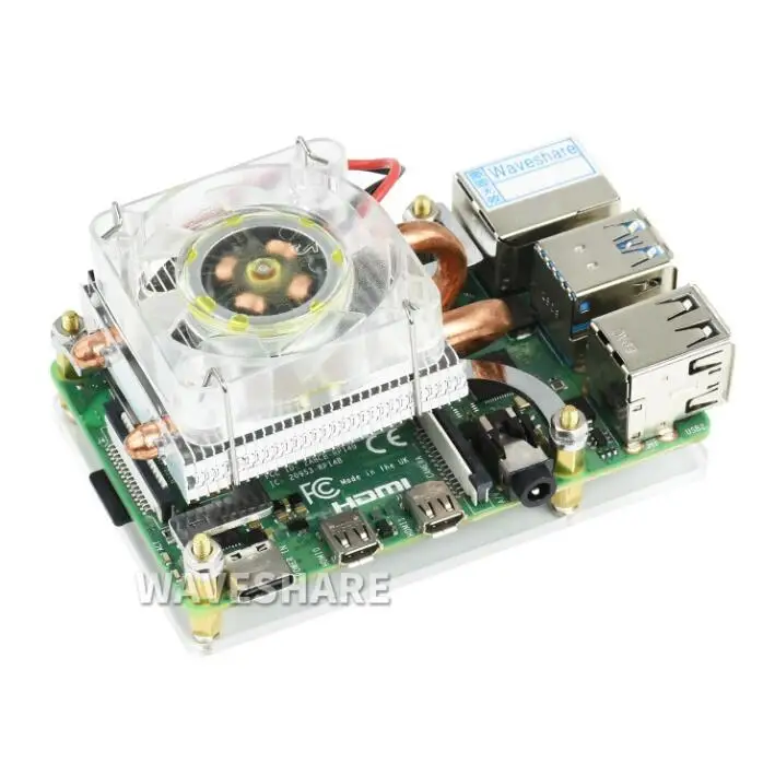 ICE Tower Fan V2 for Pi,Low-Profile ICE Tower Cooling Fan For Raspberry Pi 4B/3B+/3B, 5mm Copper Tube, Colorful LED
ICE Tower Fan V2 for Pi,Low-Profile ICE Tower Cooling Fan For Raspberry Pi 4B/3B+/3B, 5mm Copper Tube, Colorful LED