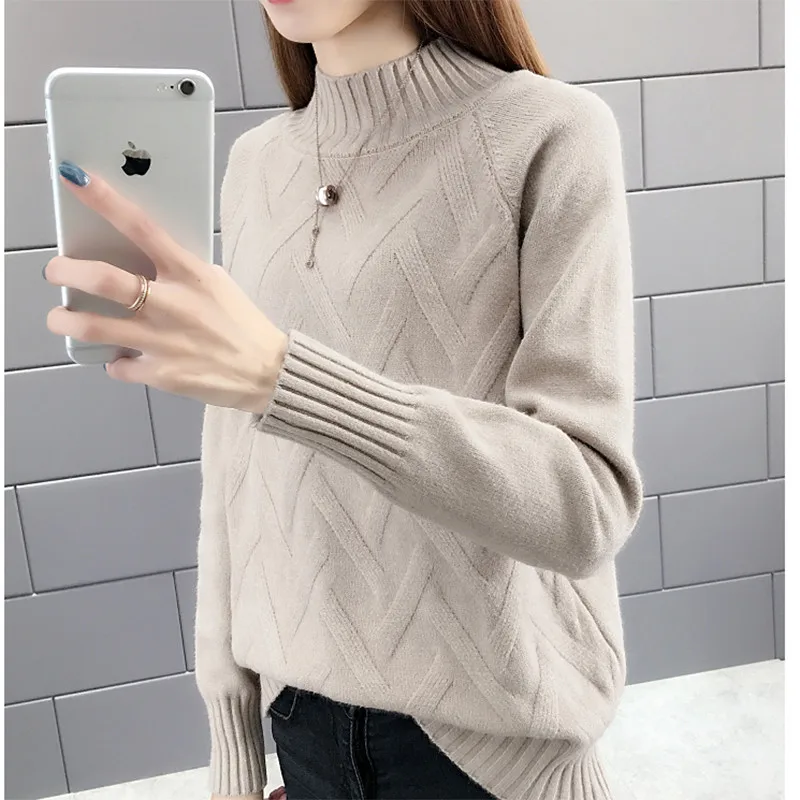 Autumn Winter Sweater Women Turtleneck 2021 New Long Sleeve Sweaters and Pullovers Knitted Jumper Bottoming Shirt Female Tops
Autumn Winter Sweater Women Turtleneck 2021 New Long Sleeve Sweaters and Pullovers Knitted Jumper Bottoming Shirt Female Tops