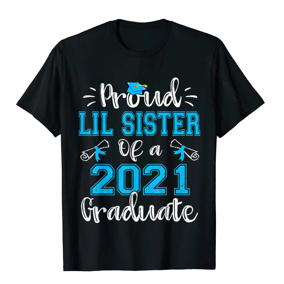 Proud Lil Sister Of A 2021 Graduate Funny Class Of 21 T-Shirt Cotton Mens Tshirts Simple Style Tops Tees Special Design
Proud Lil Sister Of A 2021 Graduate Funny Class Of 21 T-Shirt Cotton Mens Tshirts Simple Style Tops Tees Special Design