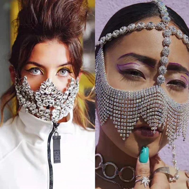 European & American Rhinestone Face Accessories For Women Elegant Festival Party Headdress For Nightclub Female Singer DWY5883
European & American Rhinestone Face Accessories For Women Elegant Festival Party Headdress For Nightclub Female Singer DWY5883
