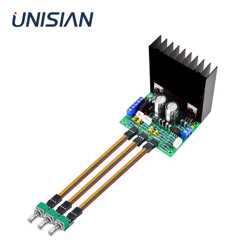 UNISIAN LM1875 Audio Amplifier Board LM1875 2.0 Channel with Tone Adjustable Power Amplifiers Suitable for desktop audio system
UNISIAN LM1875 Audio Amplifier Board LM1875 2.0 Channel with Tone Adjustable Power Amplifiers Suitable for desktop audio system