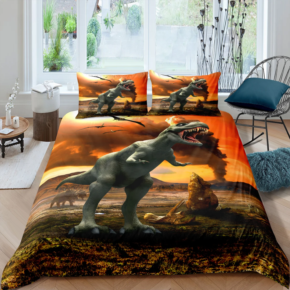 Home Textiles Luxury 3D Tyrannosaurus Print Duvet Cover Set 2/3 Pcs Pillowcase Kids Bedding Set AU/EU/UK/US Queen and King Size
Home Textiles Luxury 3D Tyrannosaurus Print Duvet Cover Set 2/3 Pcs Pillowcase Kids Bedding Set AU/EU/UK/US Queen and King Size