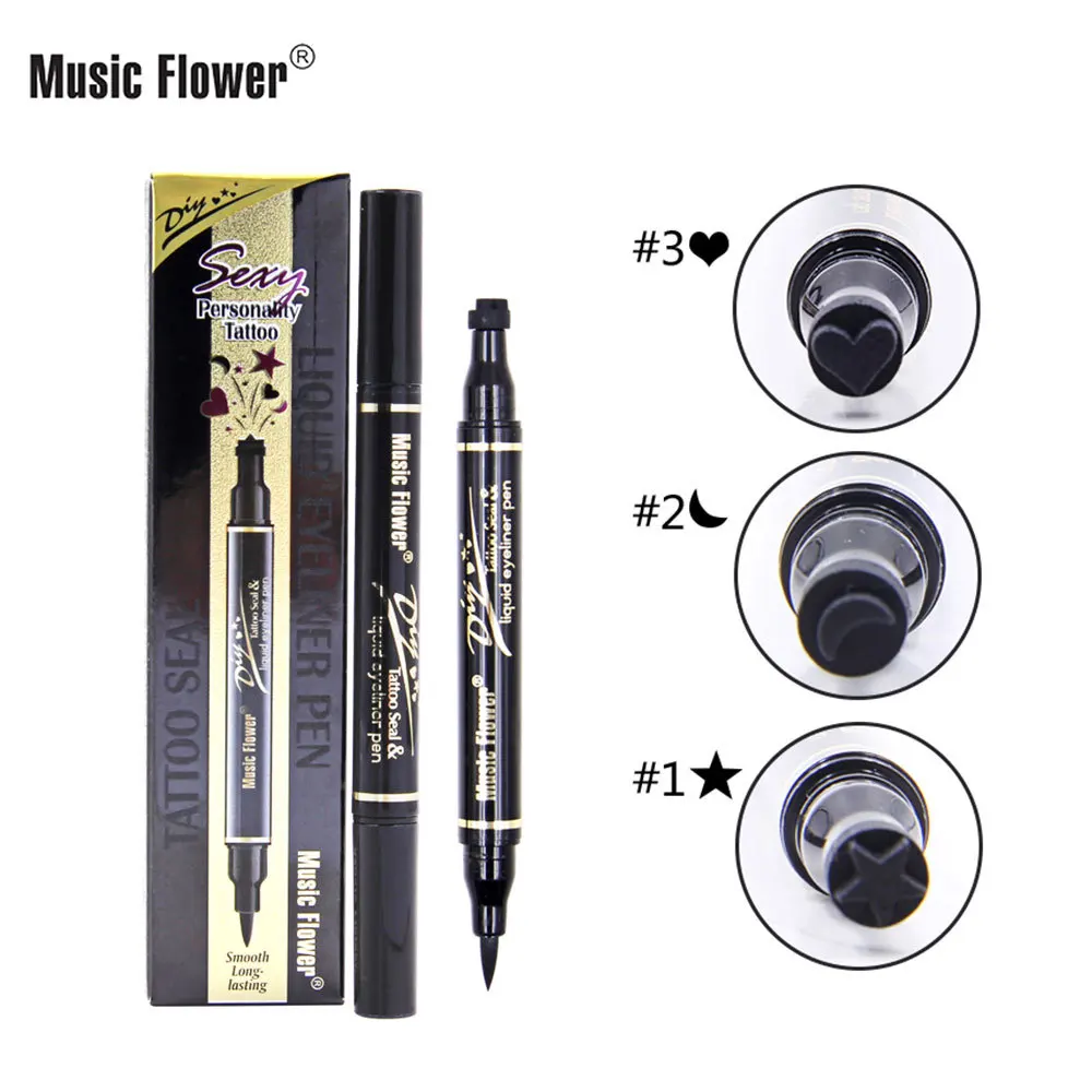 Hot Selling Music Flower Tattoo Stamp Pattern Double Headed Eyeliner Wholesale Ball Pen Waterproof and Sweatproof Makeup Gift
Hot Selling Music Flower Tattoo Stamp Pattern Double Headed Eyeliner Wholesale Ball Pen Waterproof and Sweatproof Makeup Gift