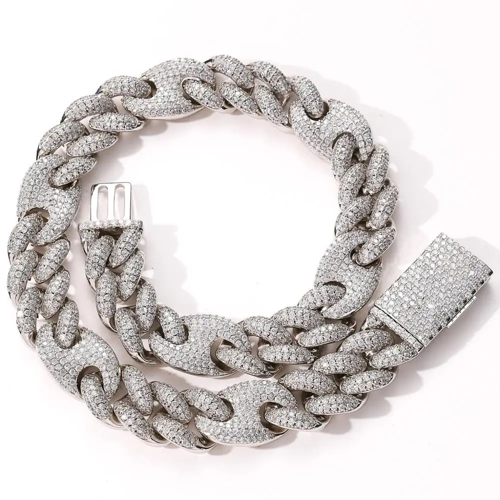 20mm Hip Hop Big Heavy Bling Iced Out Solid Coffee Bean 3:1 Cuban Curb Miami Link Chain CZ Choker Necklace for Men Rapper Jewelr
20mm Hip Hop Big Heavy Bling Iced Out Solid Coffee Bean 3:1 Cuban Curb Miami Link Chain CZ Choker Necklace for Men Rapper Jewelr