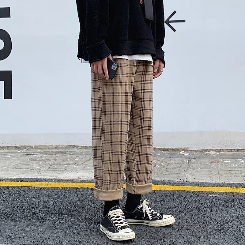 Autumn Corduroy Pants Men Fashion Retro Casual Plaid Pants Men Streetwear Hip Hop Loose Straight Trousers Male Large Size M-5XL
Autumn Corduroy Pants Men Fashion Retro Casual Plaid Pants Men Streetwear Hip Hop Loose Straight Trousers Male Large Size M-5XL