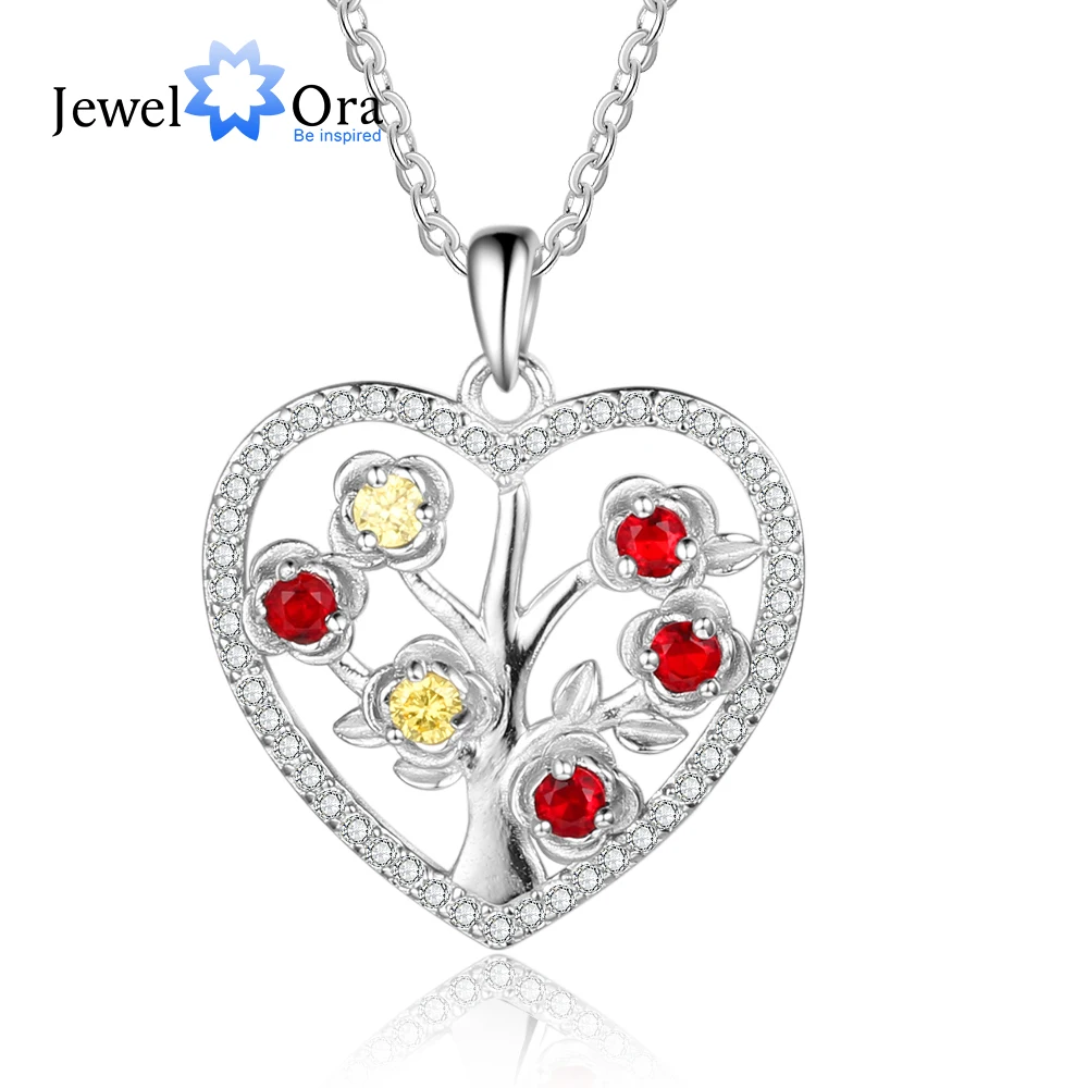 JewelOra Customized DIY 6 Birthstone Flower Necklace Elegant Personalized Heart Pendants for Women Unique Gift for Girlfriend
JewelOra Customized DIY 6 Birthstone Flower Necklace Elegant Personalized Heart Pendants for Women Unique Gift for Girlfriend