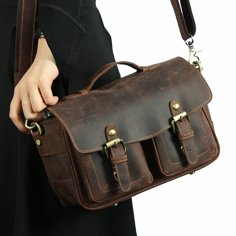 MAHEU vintage style leather shoulder bag crossbody bag men messenger bag for camera message bag crazy horse leather
MAHEU vintage style leather shoulder bag crossbody bag men messenger bag for camera message bag crazy horse leather