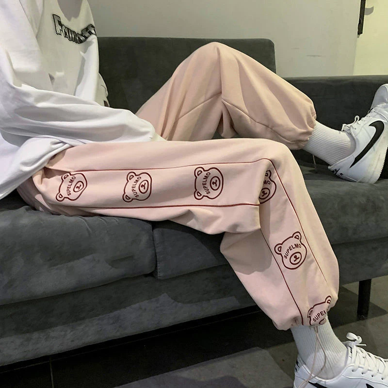 Kawaii Pink Sports Pants Winter Korean Fashion Oversize Joggers Women Harajuku High Waist Cartoon Loose Black Sweatpants Cute
Kawaii Pink Sports Pants Winter Korean Fashion Oversize Joggers Women Harajuku High Waist Cartoon Loose Black Sweatpants Cute