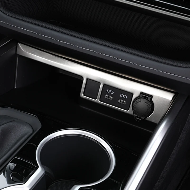BJMYCYY Car Styling Stainless steel Central Control USB Decorative Frame Cover Accessories For Toyota Highlander 2020-2022 XU70
BJMYCYY Car Styling Stainless steel Central Control USB Decorative Frame Cover Accessories For Toyota Highlander 2020-2022 XU70