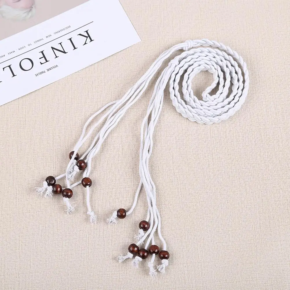 Belts Vintage Self Tie Handmade Braided Wooden Bead Women Belt Waist Strap Waistband
Belts Vintage Self Tie Handmade Braided Wooden Bead Women Belt Waist Strap Waistband