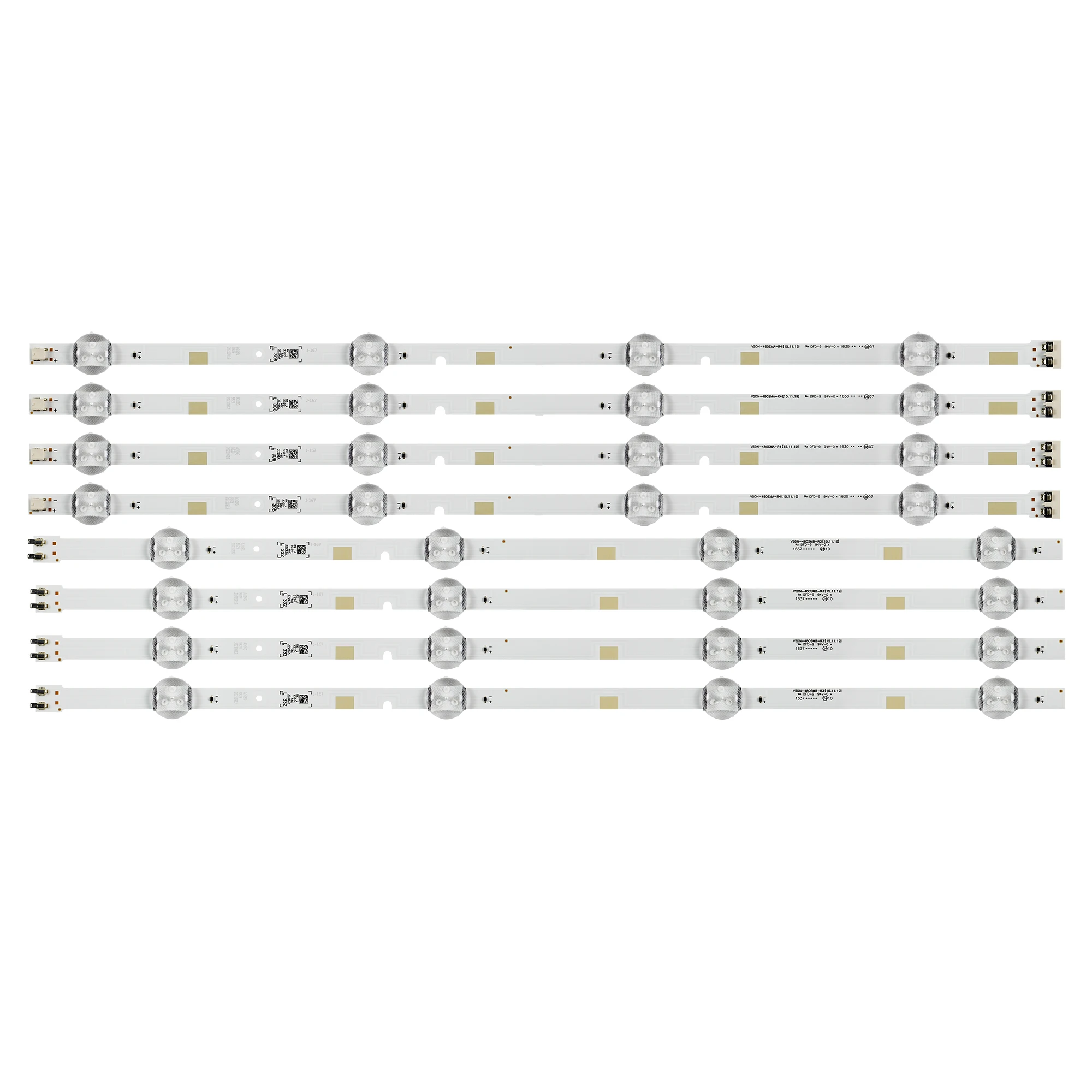 8 Pieces(4*R+4*L) New LED strip CY-JJ048BGEV5V HG48AE570SJ UE48J5005 UE48K5200 UA48J5000 UE48J5205 UE48J5202
8 Pieces(4*R+4*L) New LED strip CY-JJ048BGEV5V HG48AE570SJ UE48J5005 UE48K5200 UA48J5000 UE48J5205 UE48J5202