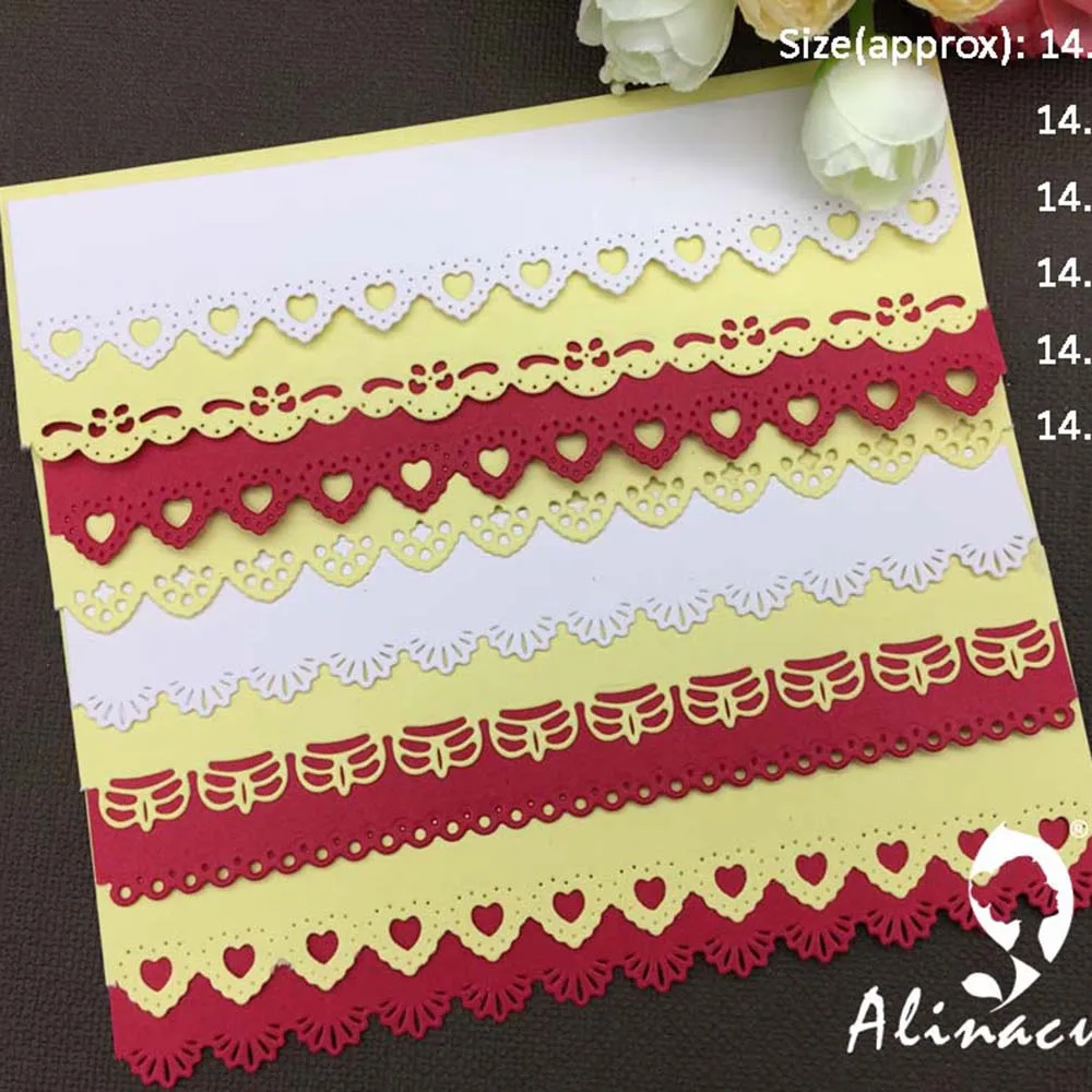 Металлические Вырубные штампы Alinacutle, 6 шт., кружевные винтажные границы, сердечки, края, скрапбукинг, бумажные изделия ручной работы, резак д...
Металлические Вырубные штампы Alinacutle, 6 шт., кружевные винтажные границы, сердечки, края, скрапбукинг, бумажные изделия ручной работы, резак д...