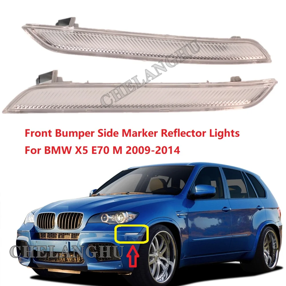 Pair White Front Bumper Side Marker Reflector Light For BMW X5 E70 M 2009 2010 2011 2012 2013 2014
Pair White Front Bumper Side Marker Reflector Light For BMW X5 E70 M 2009 2010 2011 2012 2013 2014
